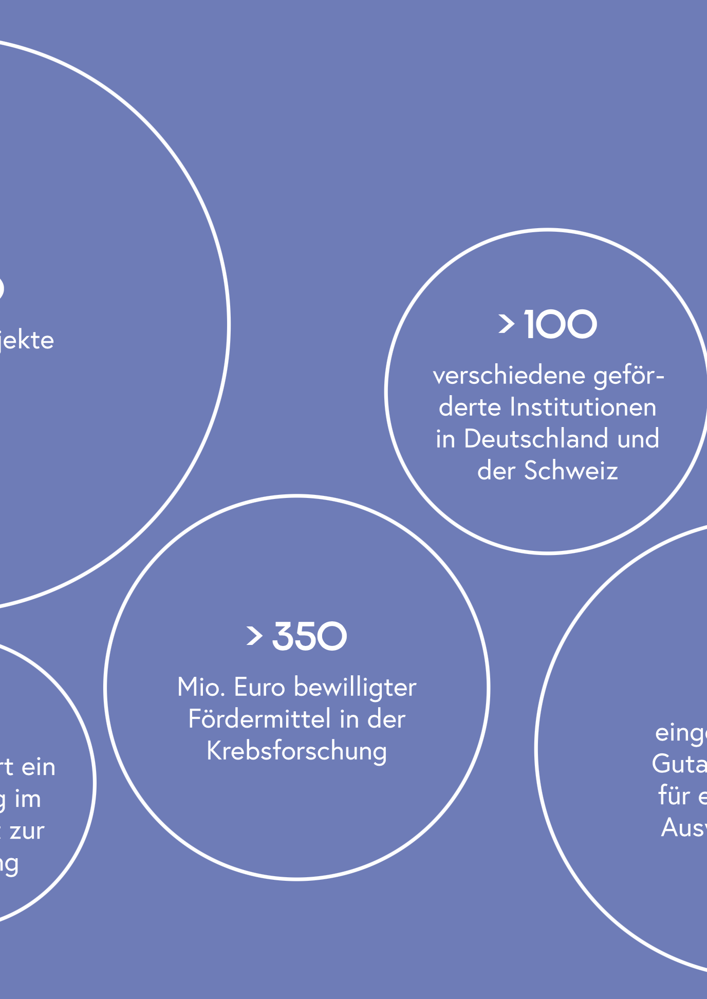Ausschnitt einer Infografik zu den geförderten Projekten