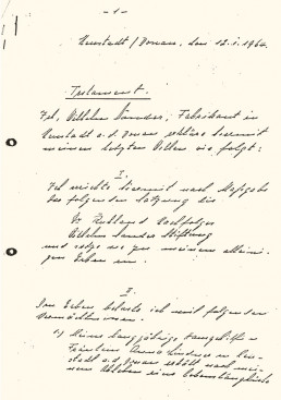 Handschriftliches historisches Dokument